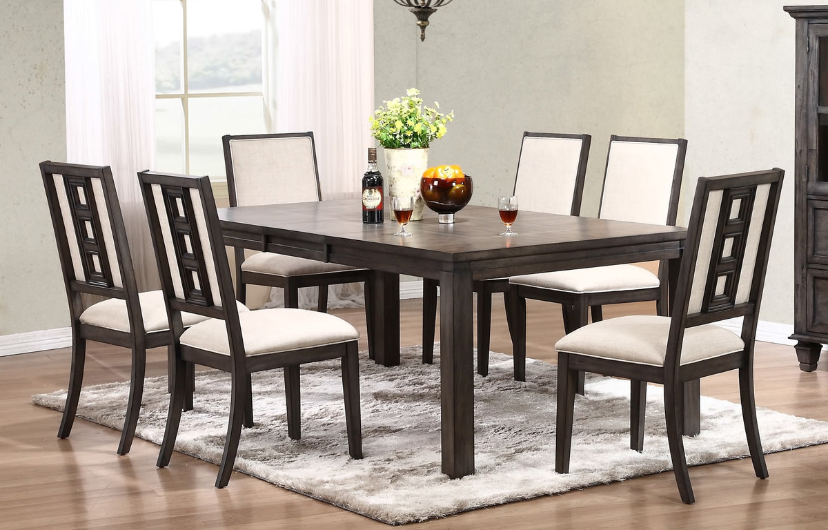 Lancaster 82" Dining Table Set (7 Pc)