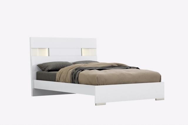 Andes White Queen Bed