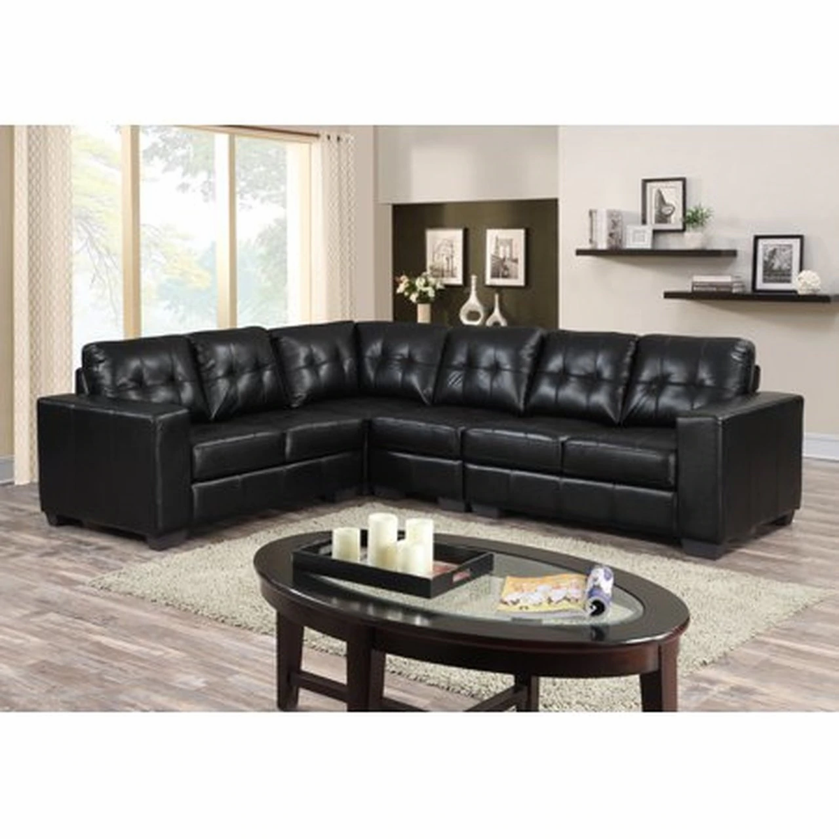 Metro Black Sectional