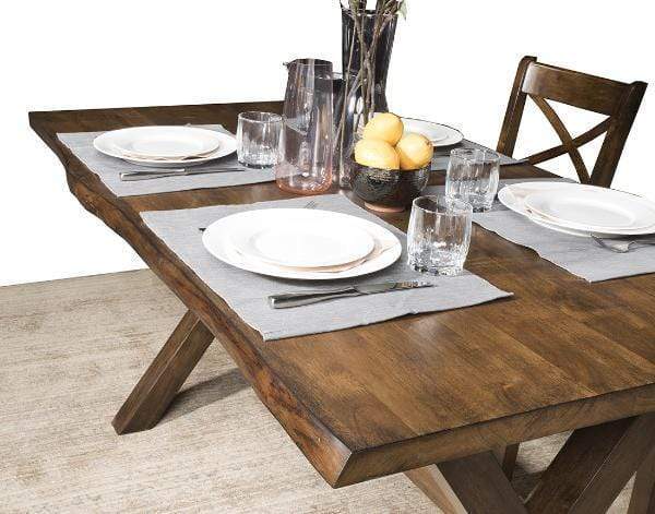 Live Edge 60" Dining Table Set (6 Pc)