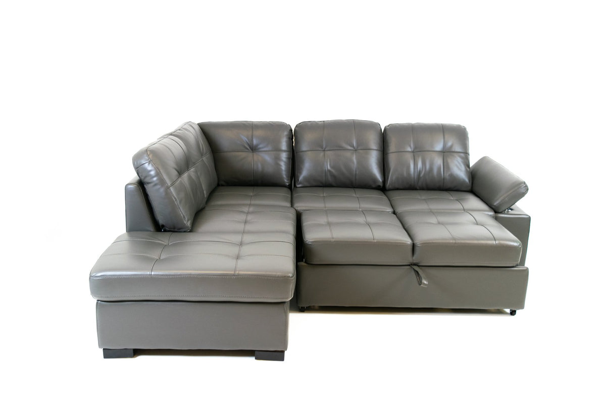 Candace Sleeper Sectional (Grey)