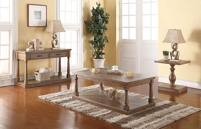 Sonoma 22" Pedestal End Table (Grey)