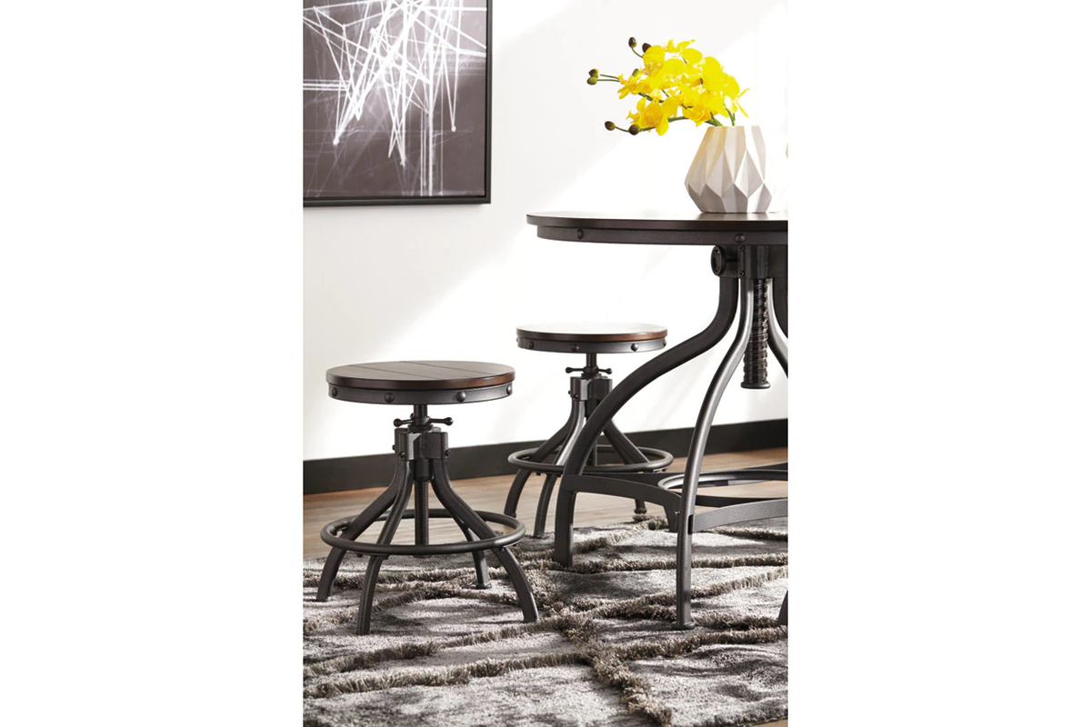 Odium Counter Height Table and Bar Stool (5Pc Set)