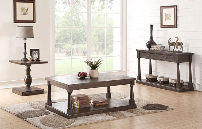 Sonoma 22" Pedestal End Table (Espresso)