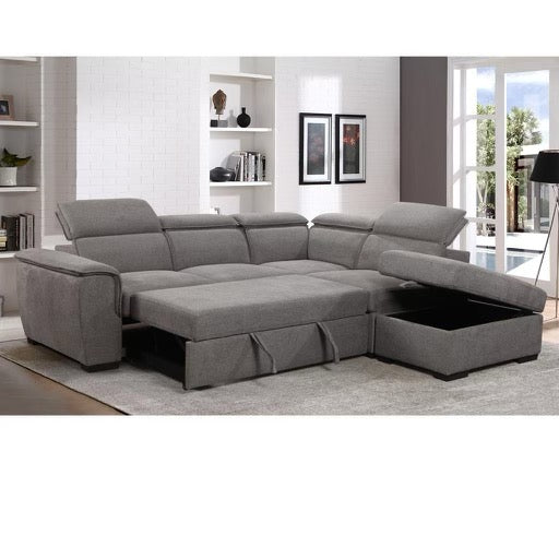 Logan Sleeper Sectional with Storage Ottoman