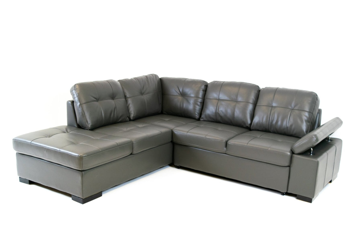 Candace Sleeper Sectional (Grey)