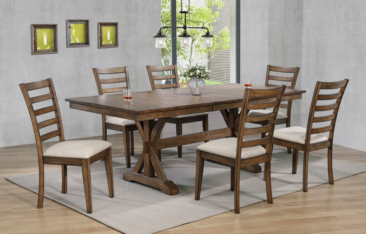 Newport 78" Dining Table Set (7Pc)