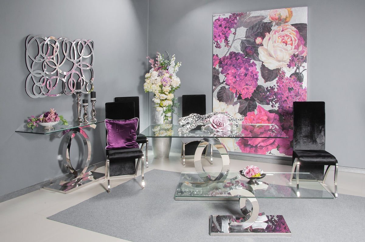 Bentleigh Chrome Sofa Table