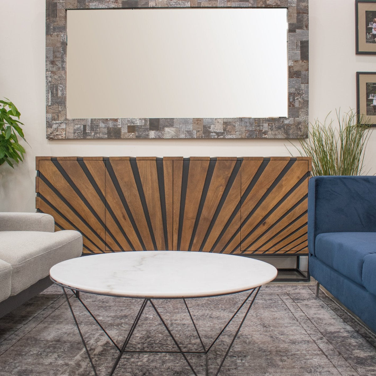 Valencia Round Coffee Table Marble