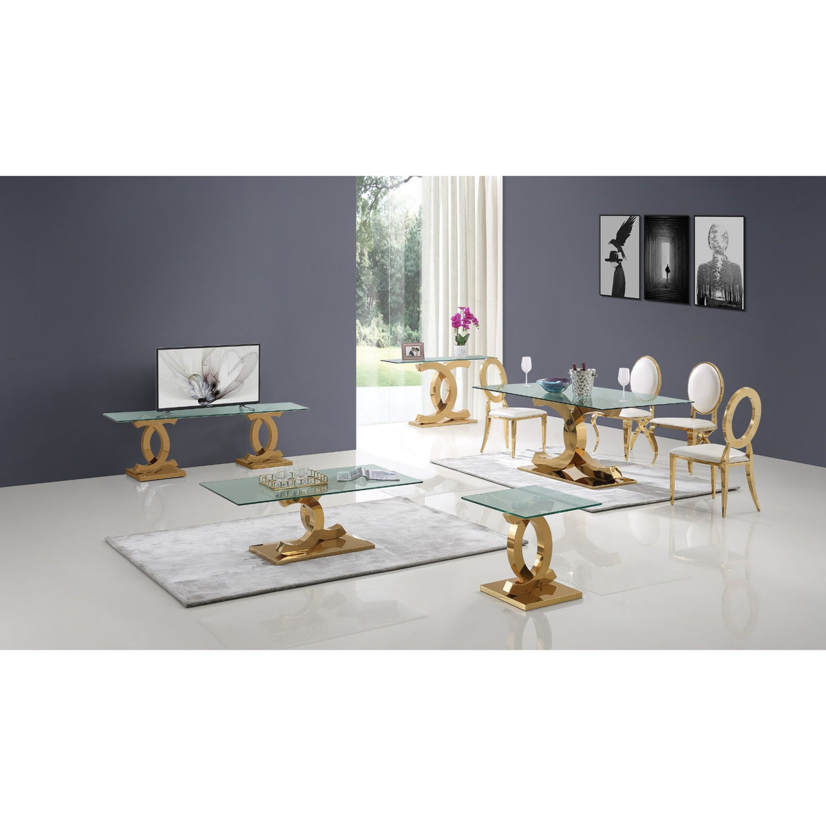 Bentleigh Sofa Table (Gold)
