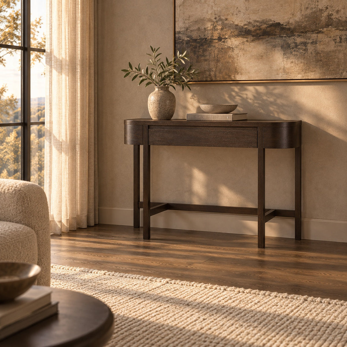 Accent Console Table — in a room