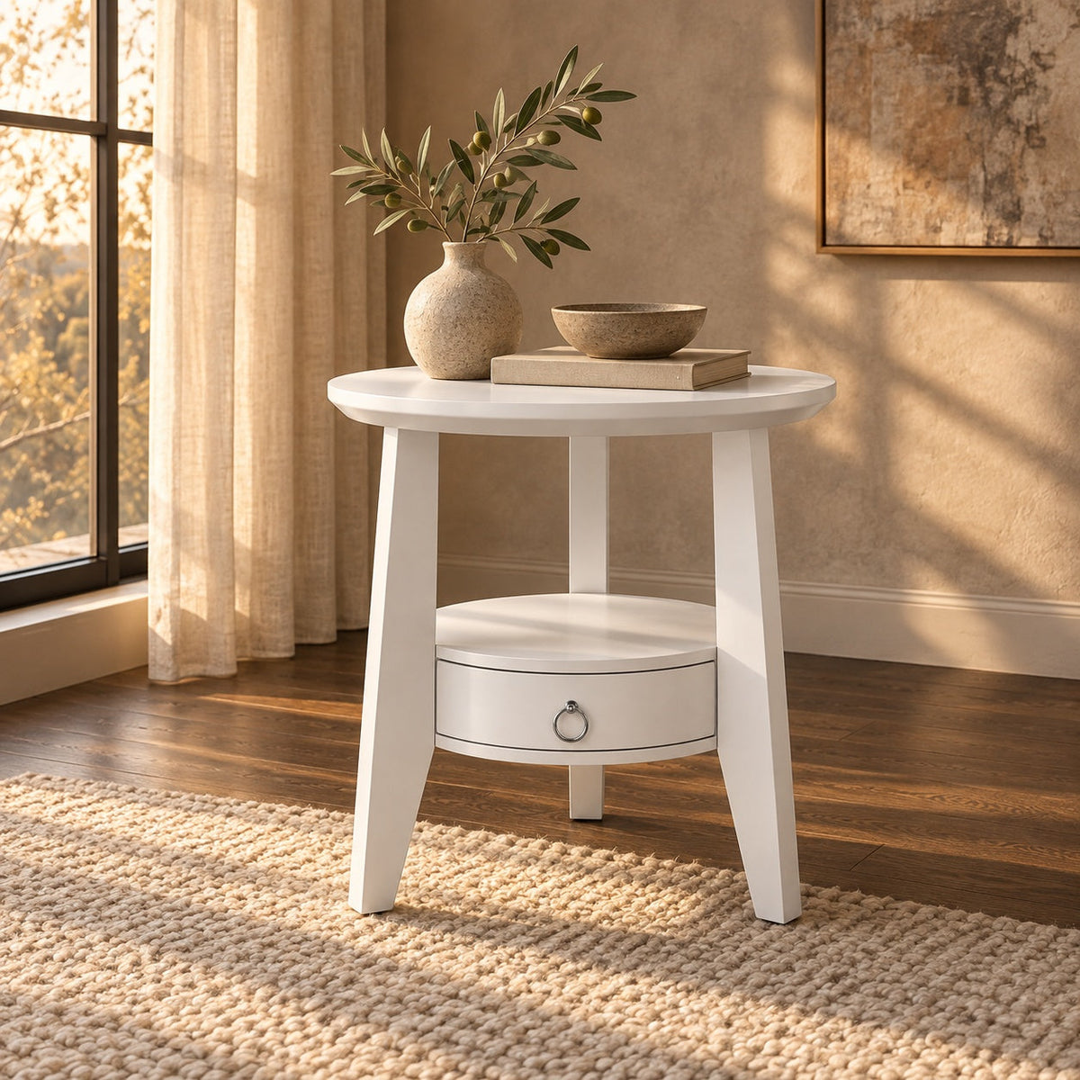 Accent End Table — in a room
