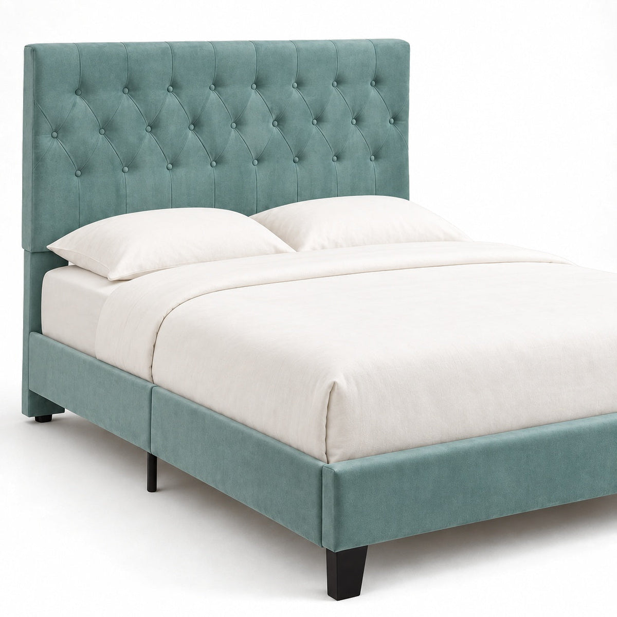 Amelia Queen Bed Frame (Green) — detail