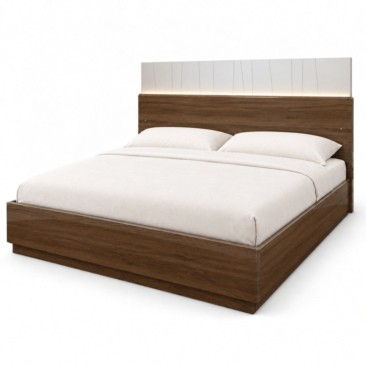 Arial Lift Top Storage Bed, King — another angle