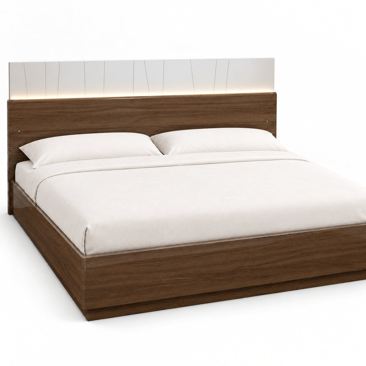 Arial Lift Top Storage Bed, King — detail