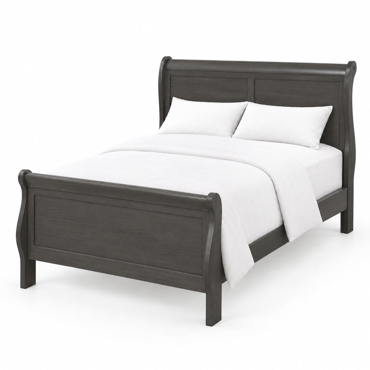 Aurora Sleigh Bed, Full — another angle