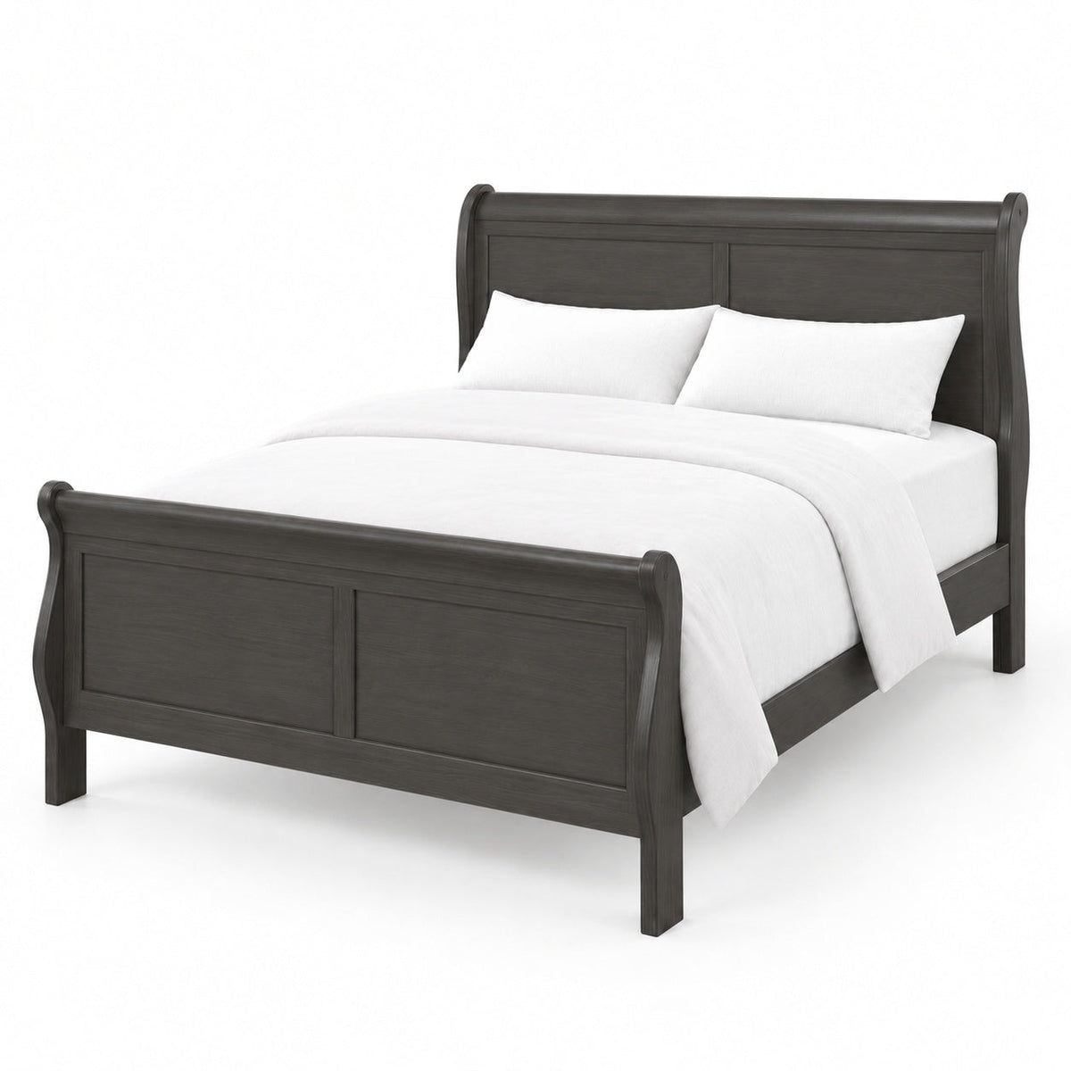 Aurora Sleigh Bed, King — another angle