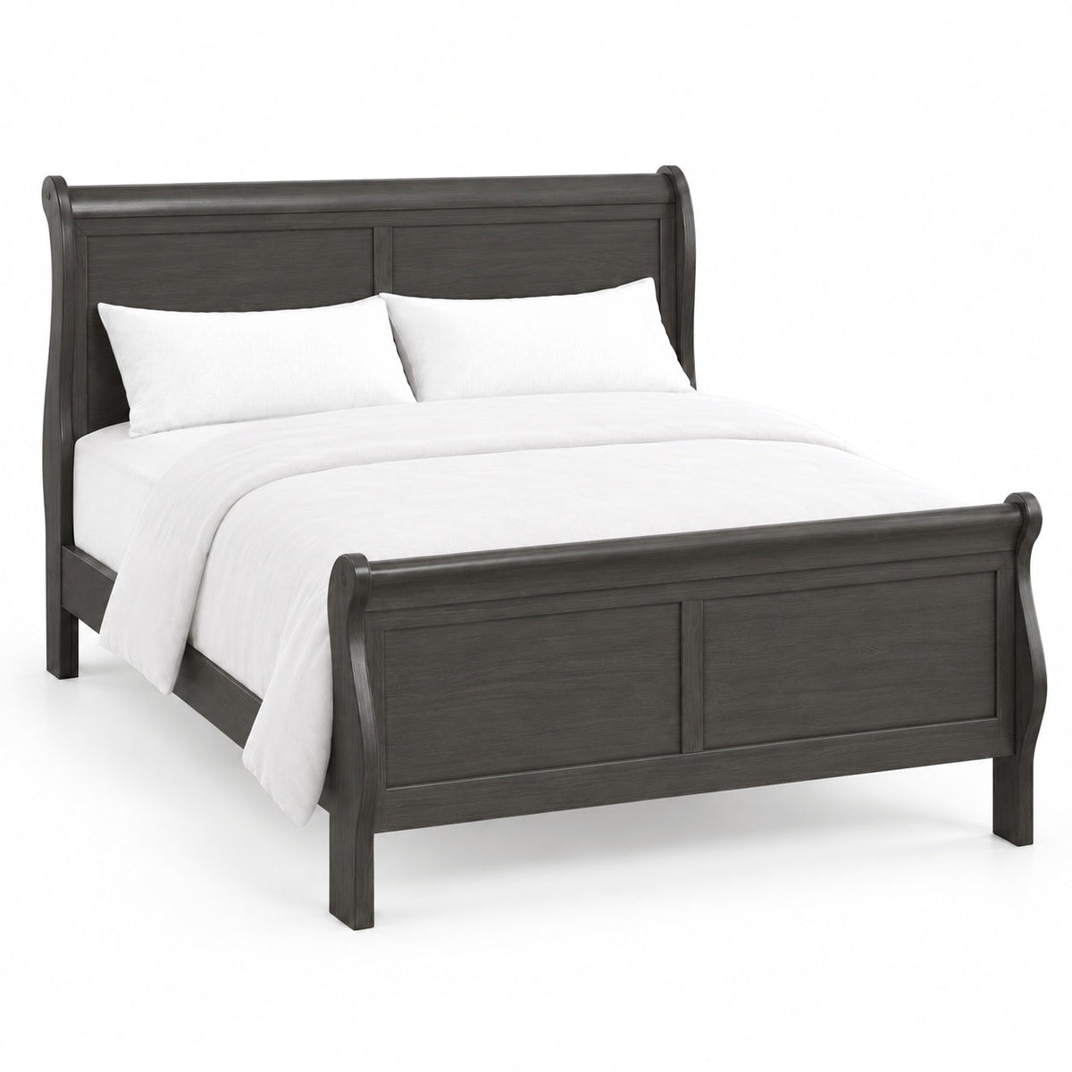 Aurora Sleigh Bed, King — detail