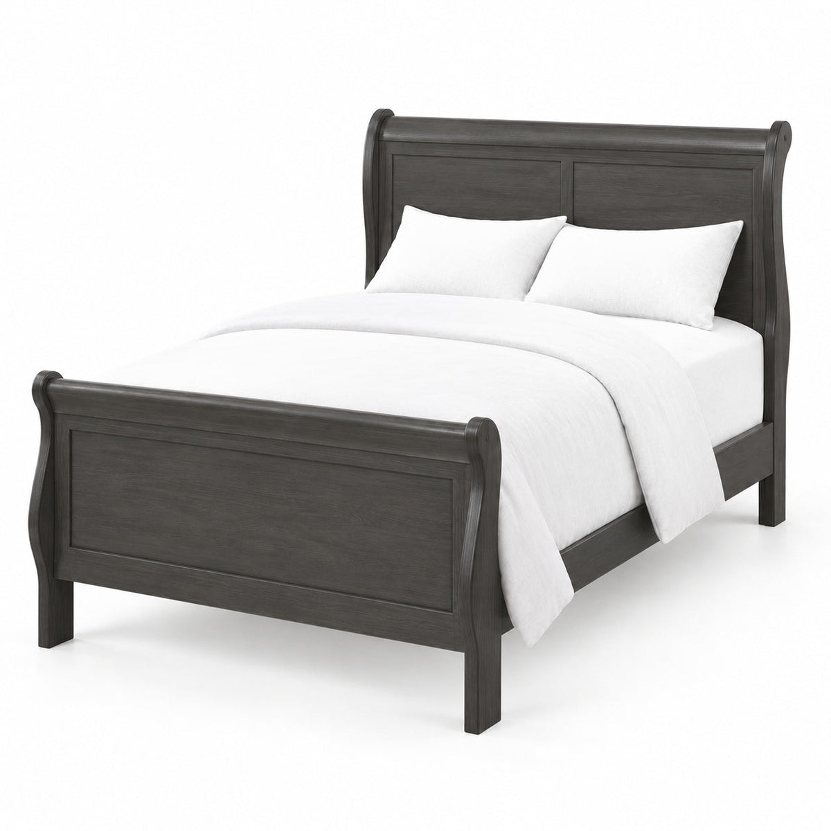Aurora Sleigh Bed, Queen — another angle