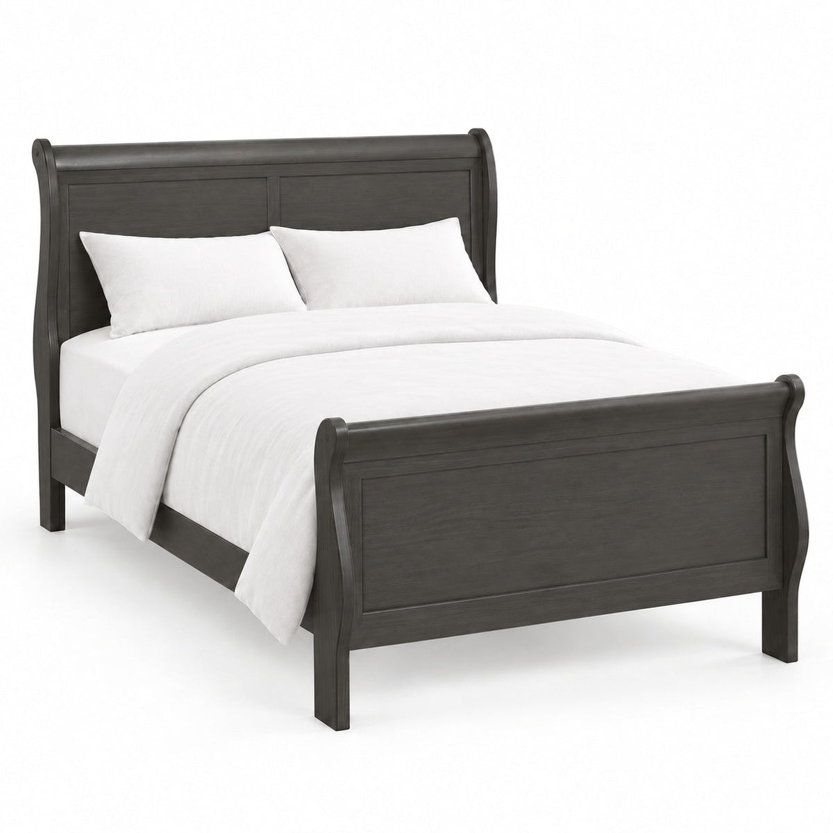 Aurora Sleigh Bed, Queen — detail