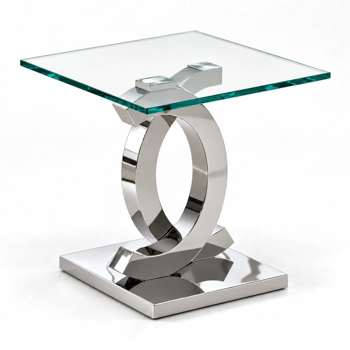 Bentleigh Chrome End Table — detail