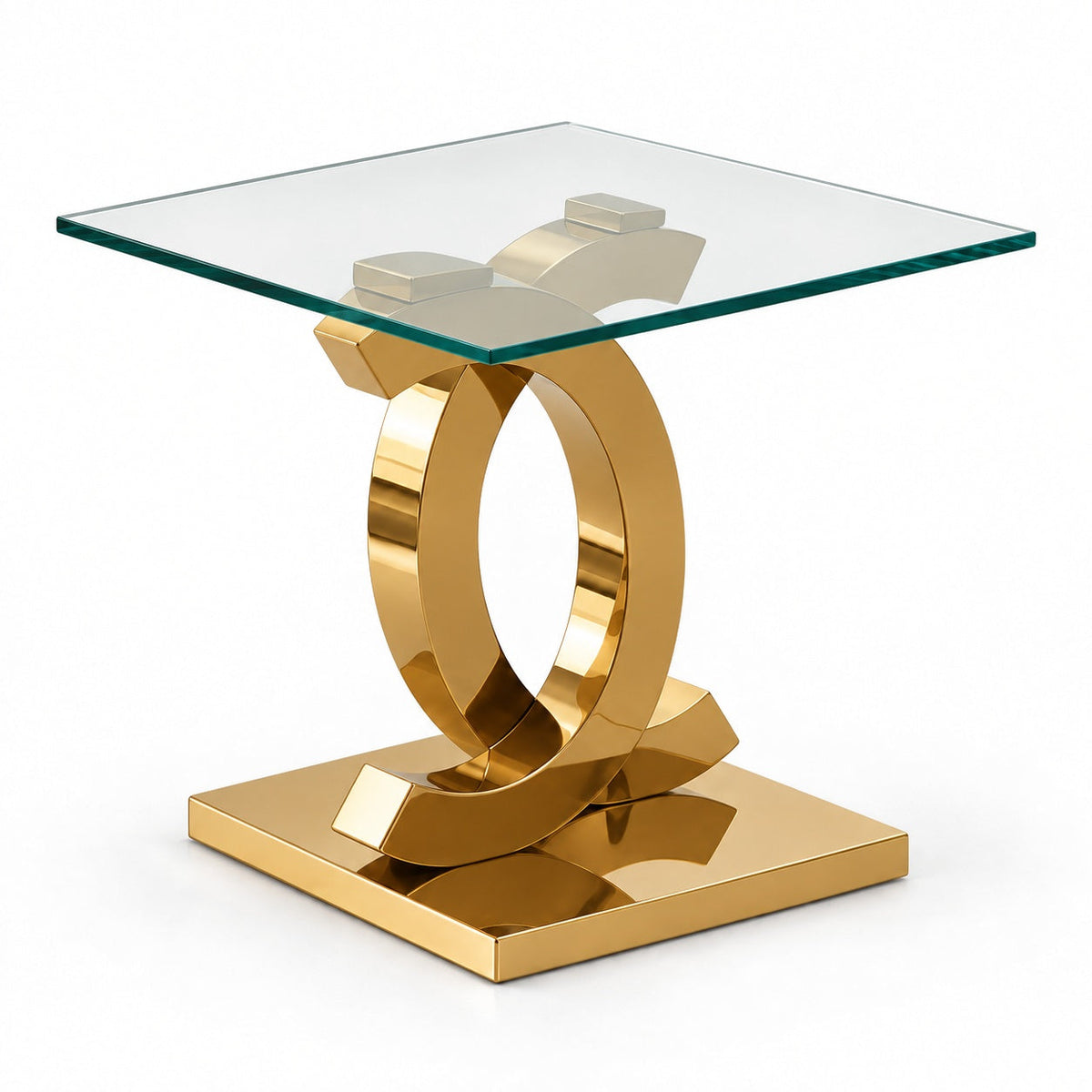 Bentleigh End Table (Gold) — another angle
