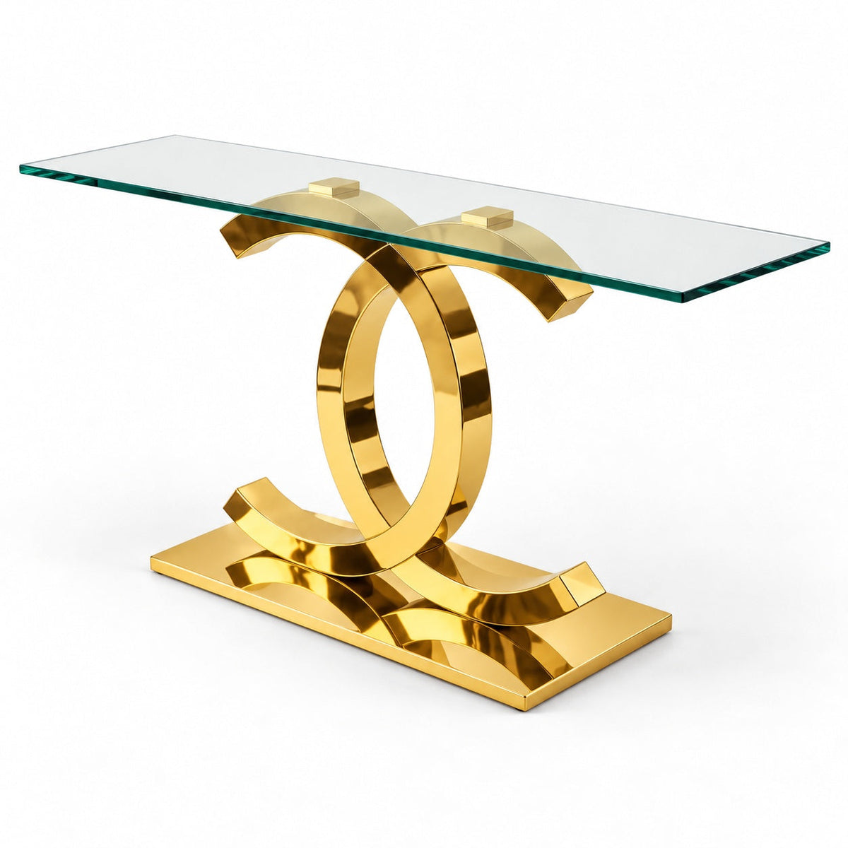Bentleigh Sofa Table (Gold) — another angle
