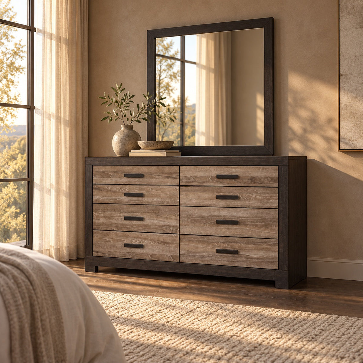 Berkin Dresser with Mirror — in a room