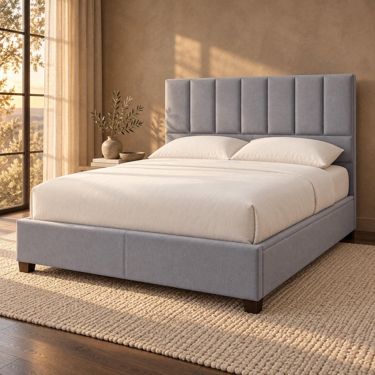 Brighton Storage Bed, King — in a room