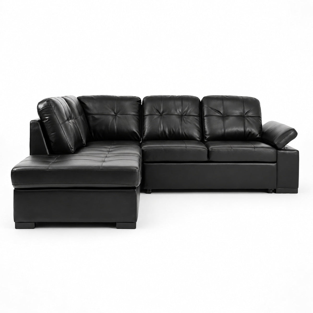 Candace Sleeper Sectional (Black)
