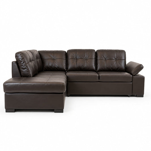 Candace Sleeper Sectional (Brown)