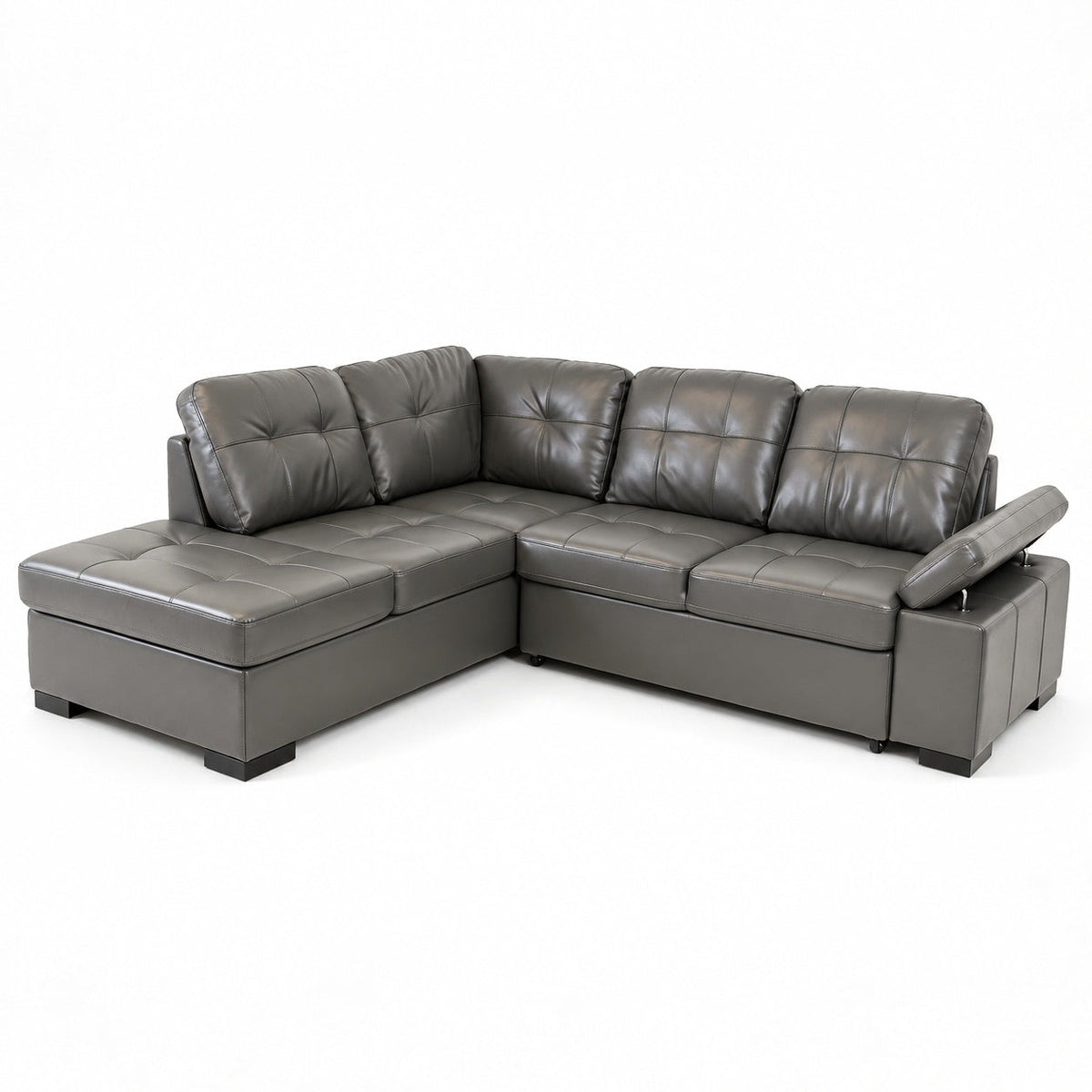 Candace Sleeper Sectional (Grey)