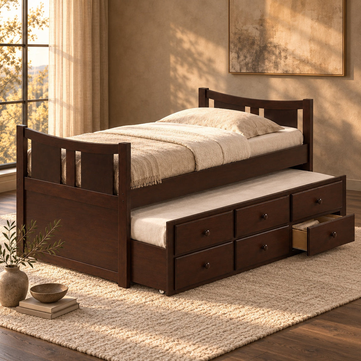 Captain Trundle Bed — in a room