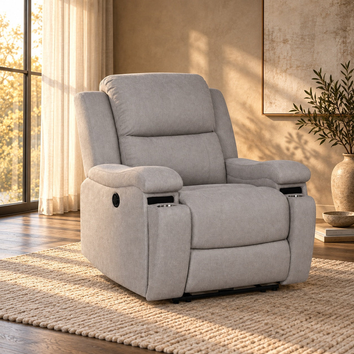 Clinton Power Recliner Chair — in a room