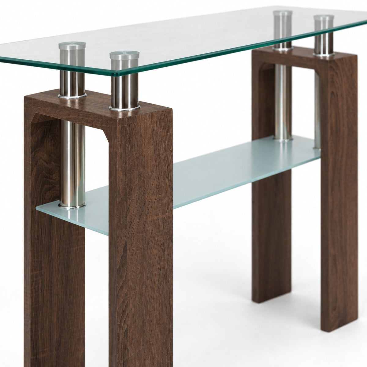 Compass Glass Sofa Table — detail