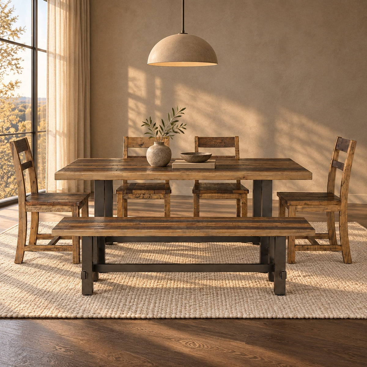 Cruz Dining Table Set (5 Pc) — in a room