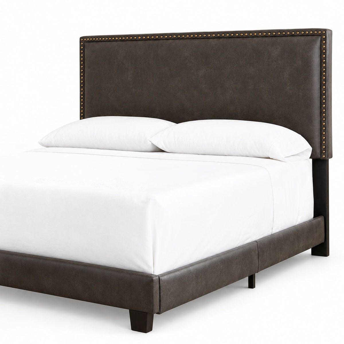 Dolante Bed Frame (Brown), King — detail