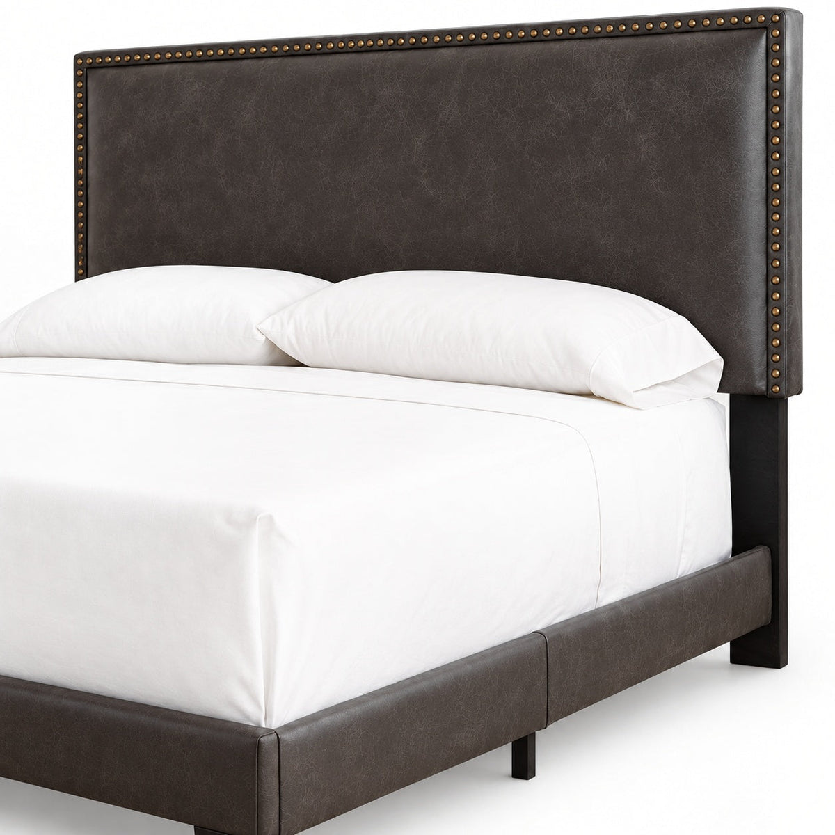 Dolante Bed Frame (Brown), Queen — detail