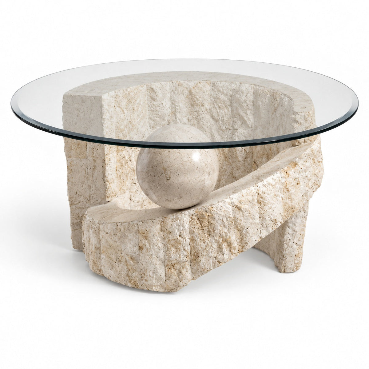 Fossil Round Coffee Table — another angle