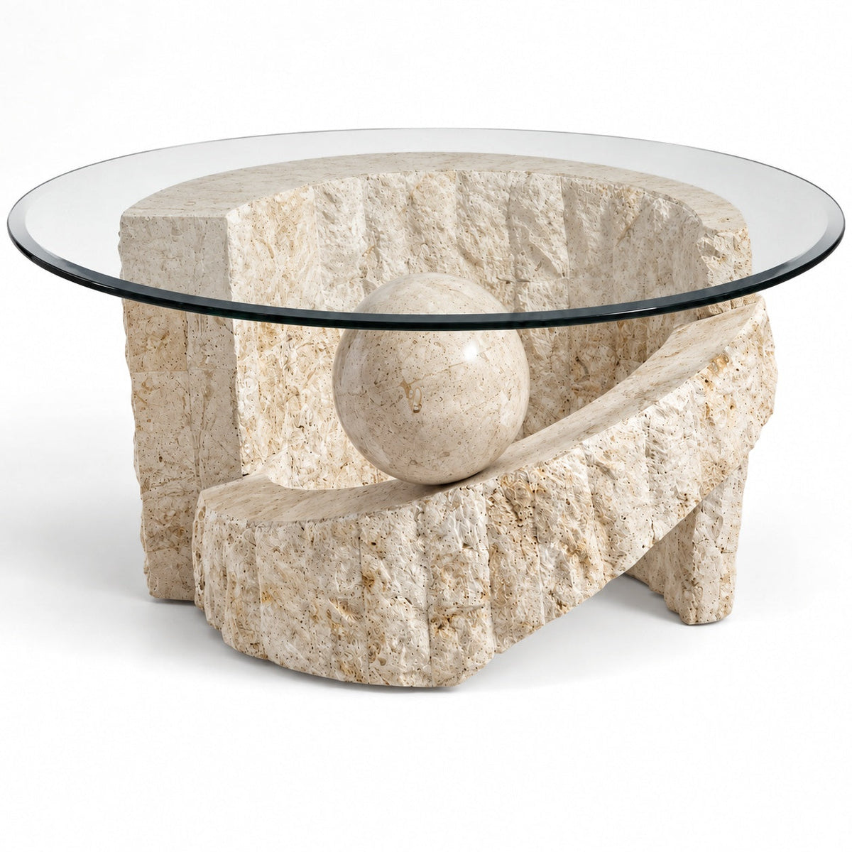 Fossil Round Coffee Table — detail