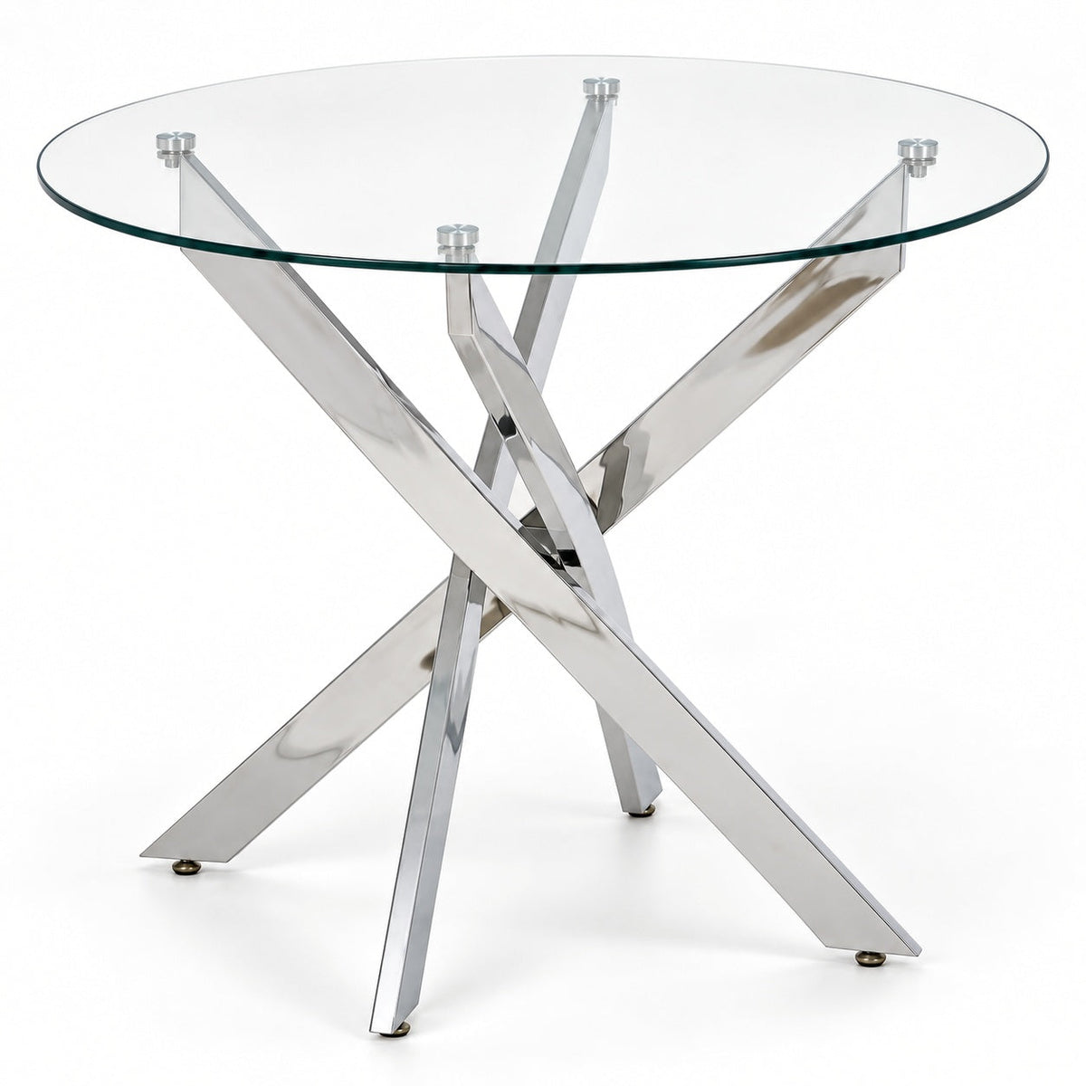 Glenroy Glass Dining Table — detail