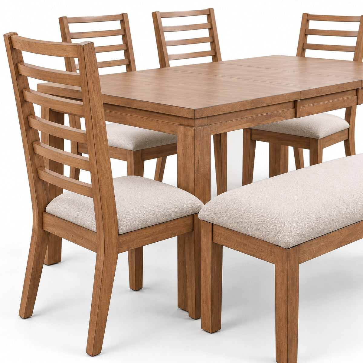 Ingleton 72" Rectangular Dining Table Set (6 Pc) — detail