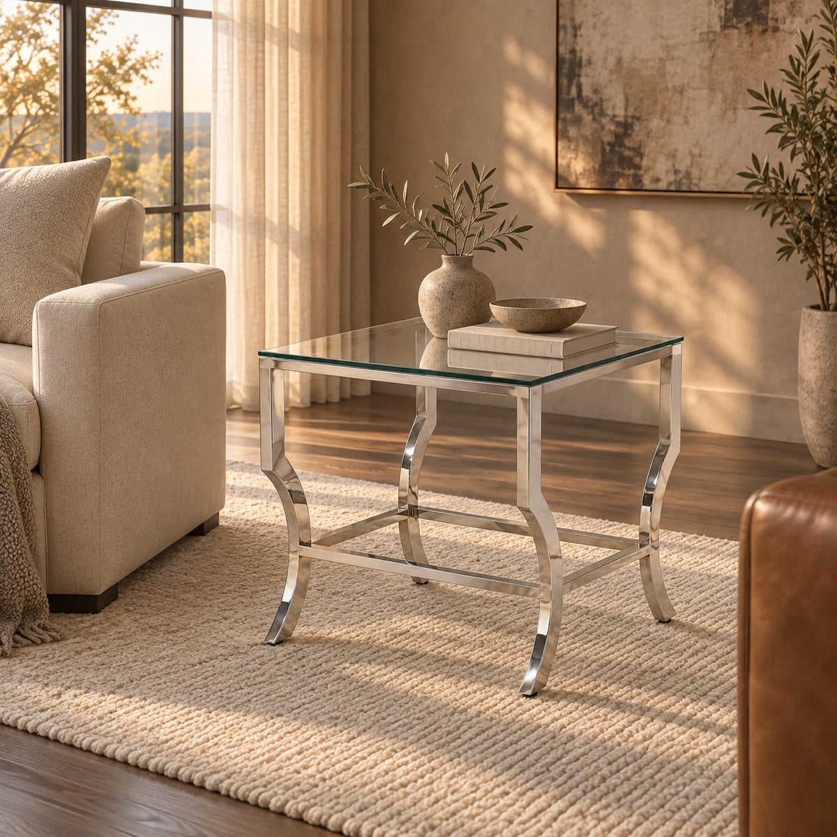 Iris End Table — in a room