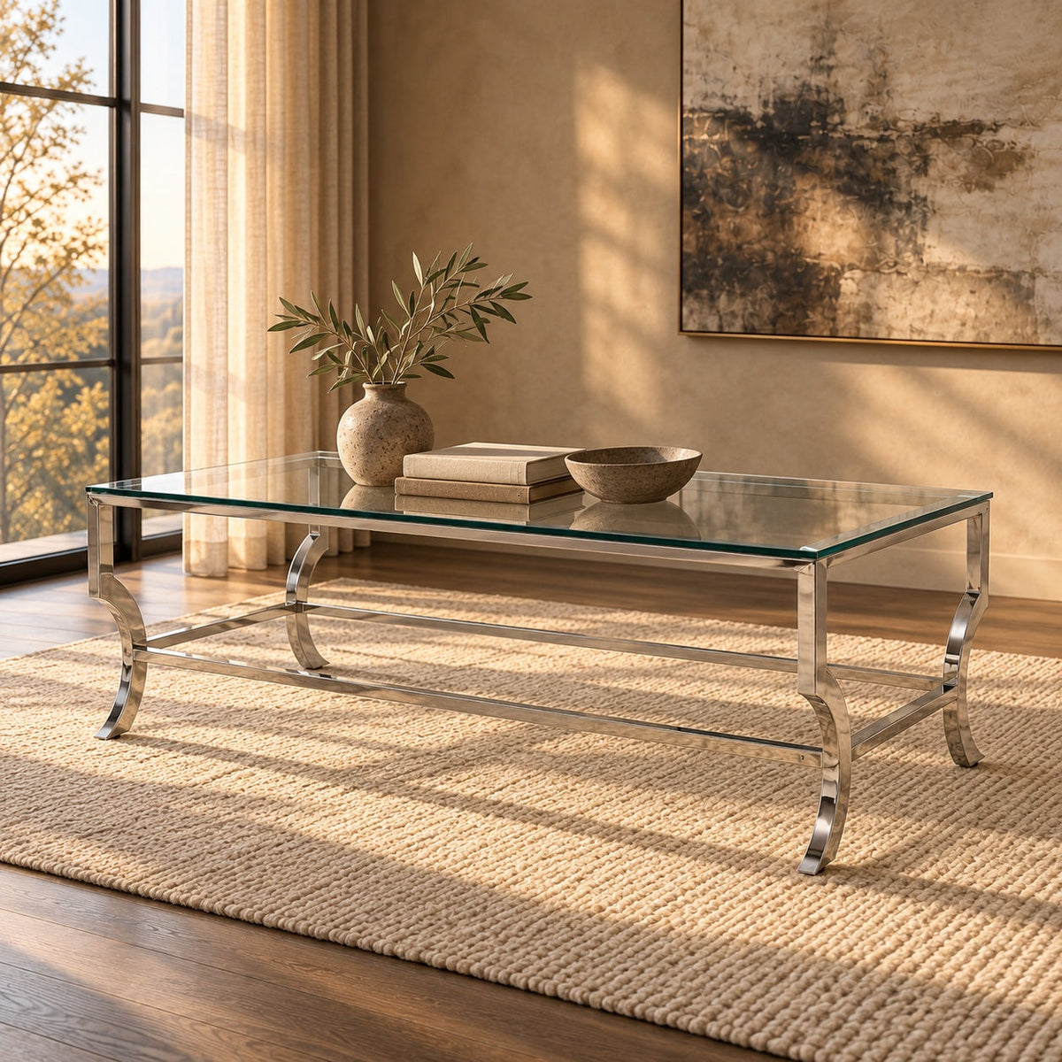 Iris Sofa Table — in a room