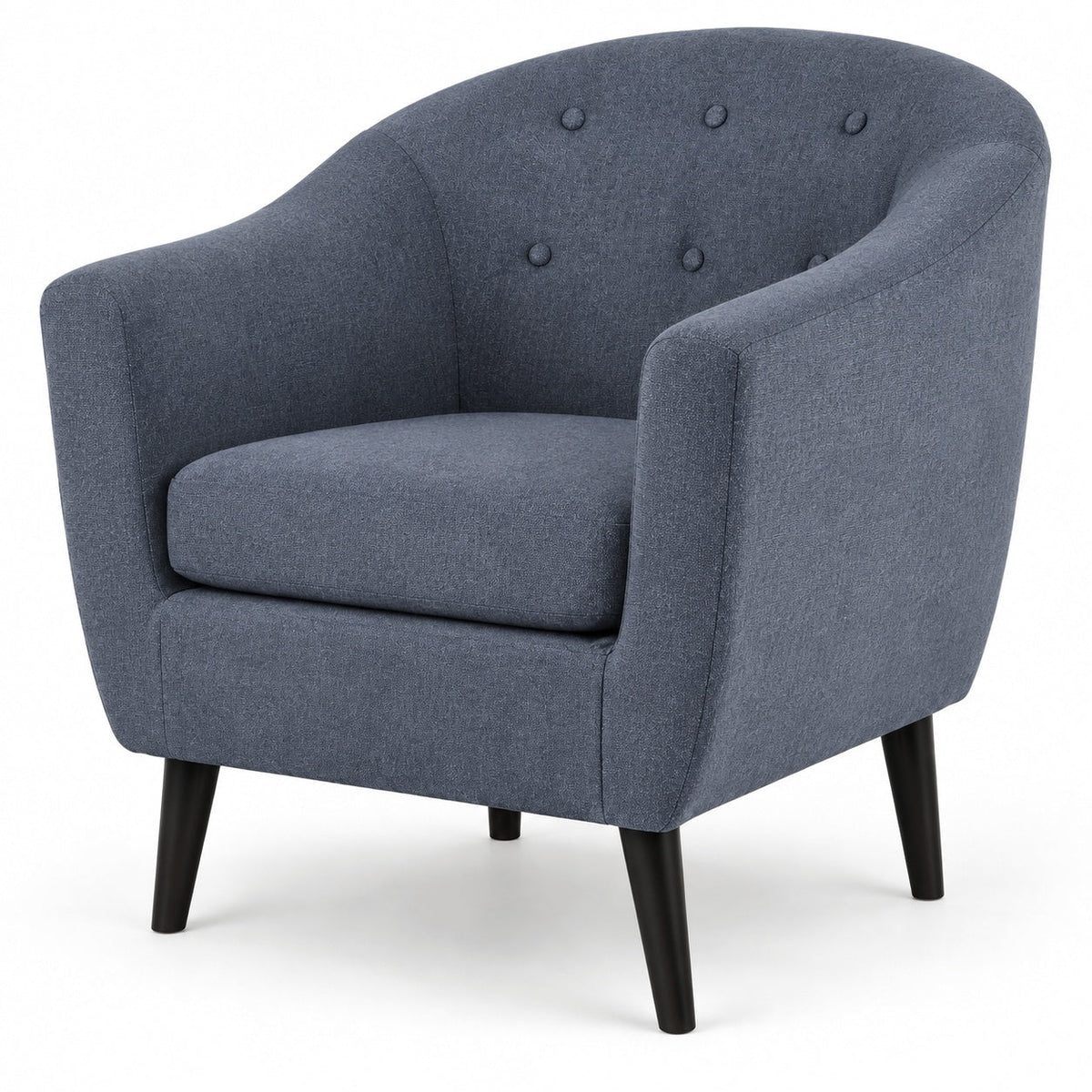 Klorey Accent Chair (Denim) — another angle