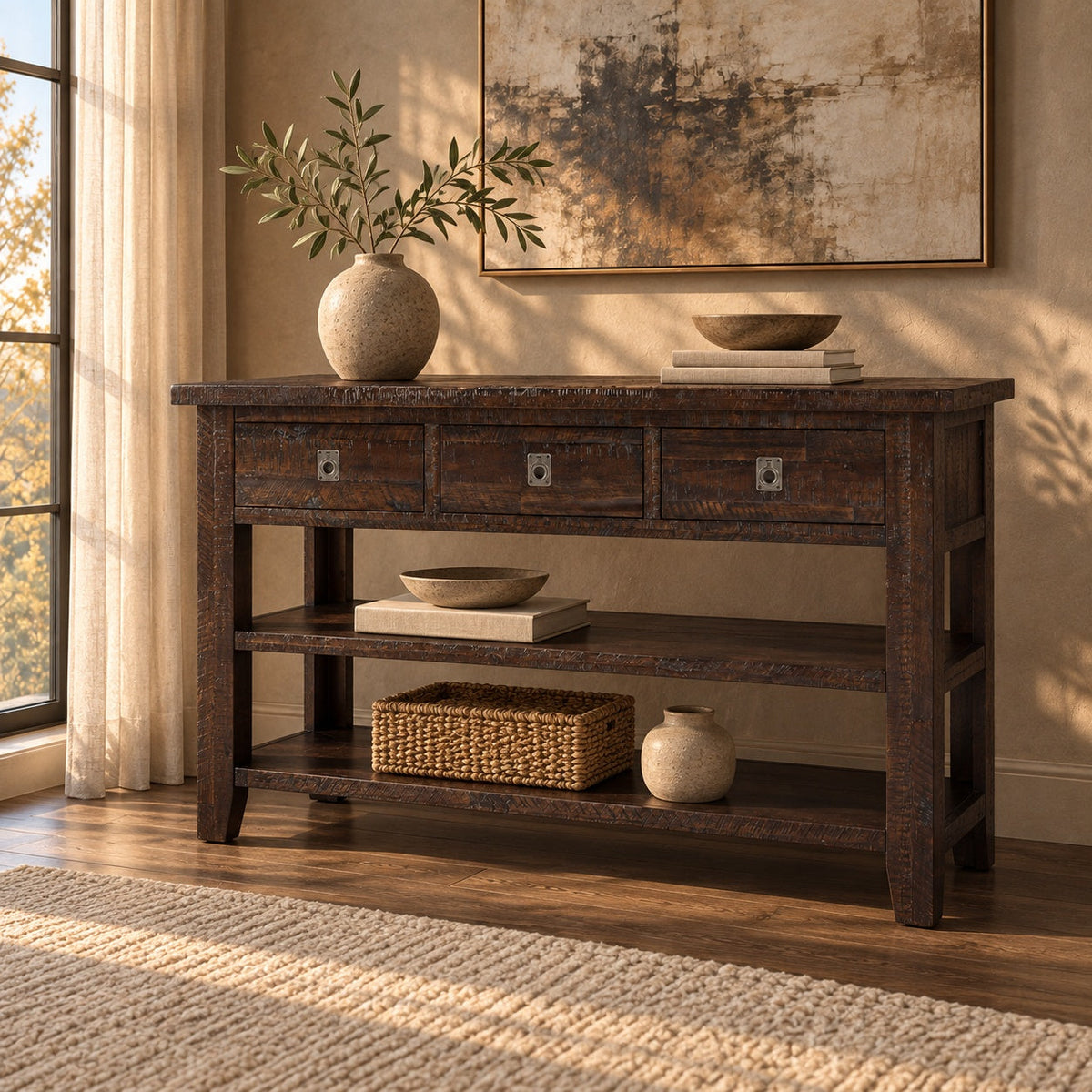 Kona Grove Sofa Table — in a room