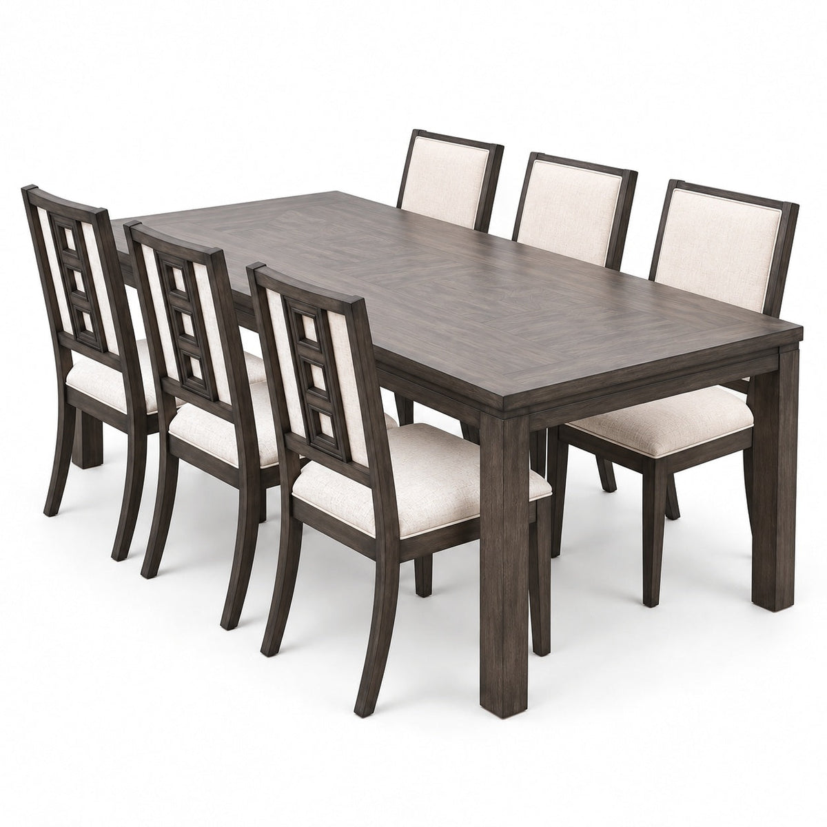 Lancaster 82" Dining Table Set (7 Pc) — another angle