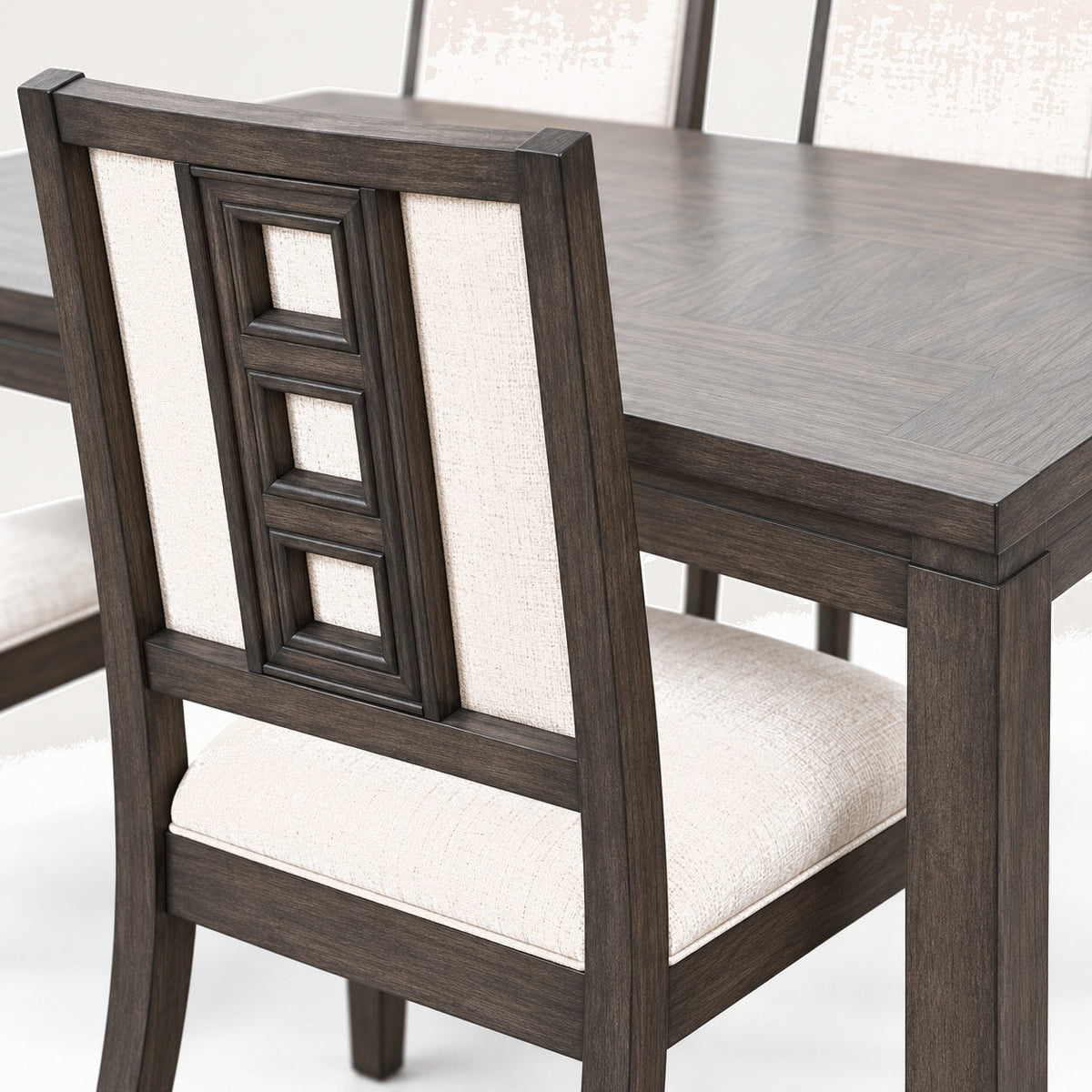 Lancaster 82" Dining Table Set (7 Pc) — detail