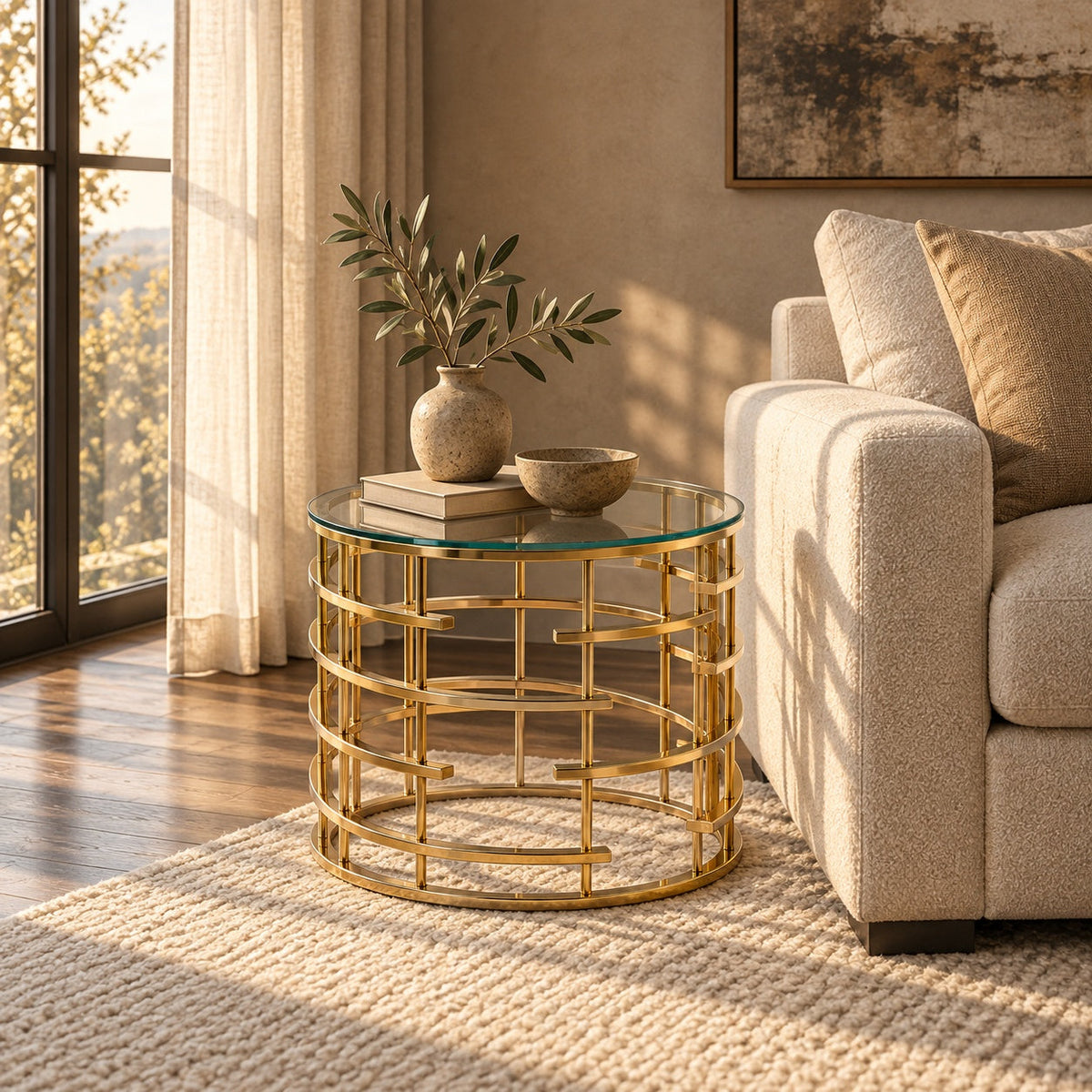 Leslie End Table — in a room
