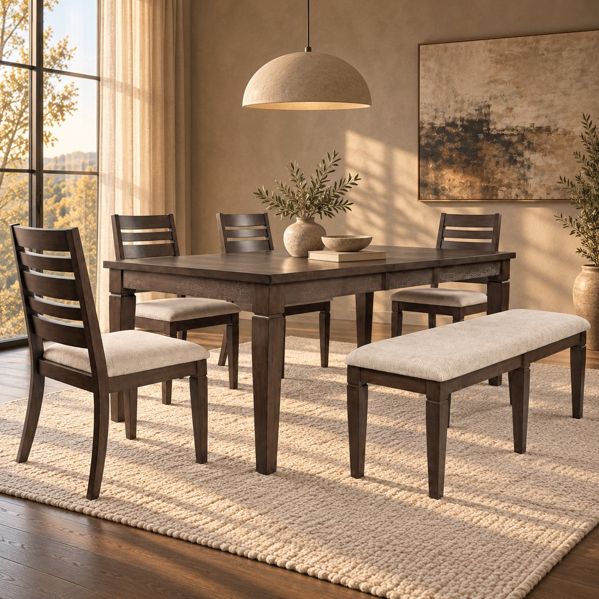 Lincoln Dining Table Set (6 Pc) — in a room